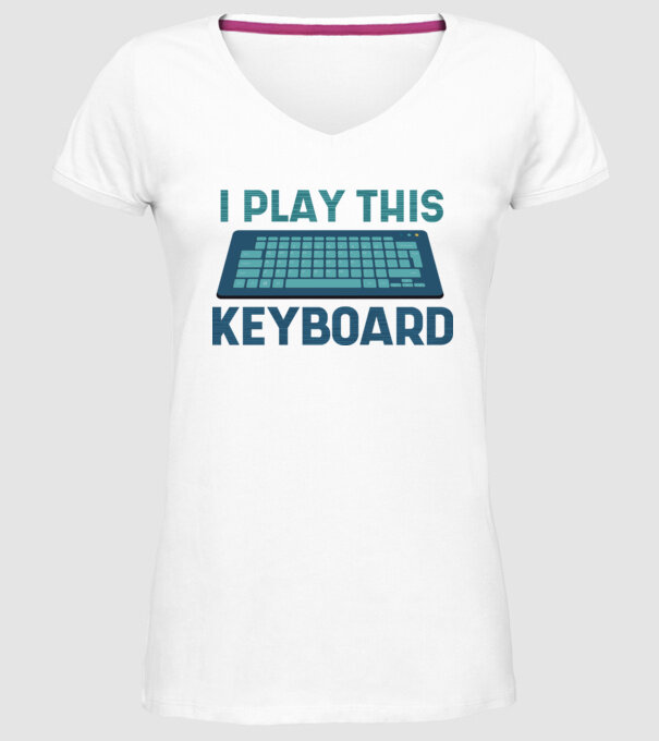 Tastatura Gamer model alb pe tricou