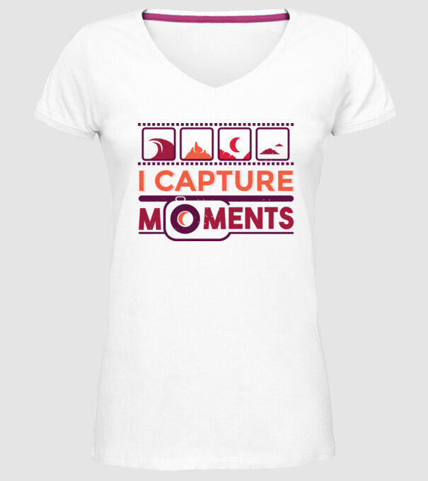 Prind momentele - Fotograf model alb pe tricou