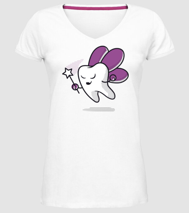 Zâna Măseluță model alb pe tricou
