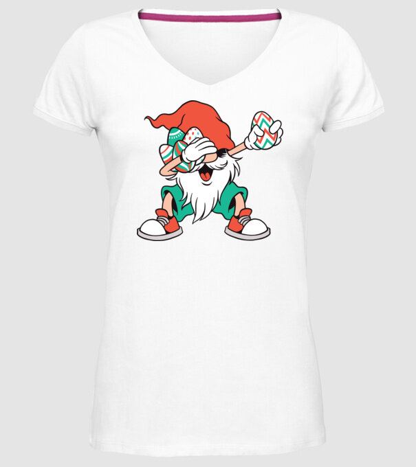 Elf de Paște DAB model alb pe tricou
