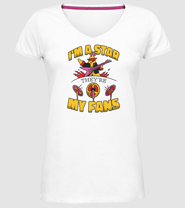 'I''m a Star, They''re my Fans' model alb pe tricou