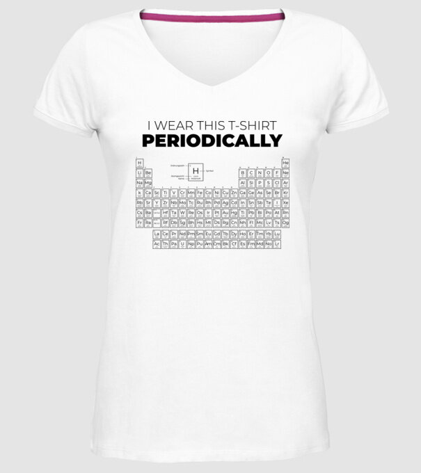 I wear this t-shirt periodically model alb pe tricou