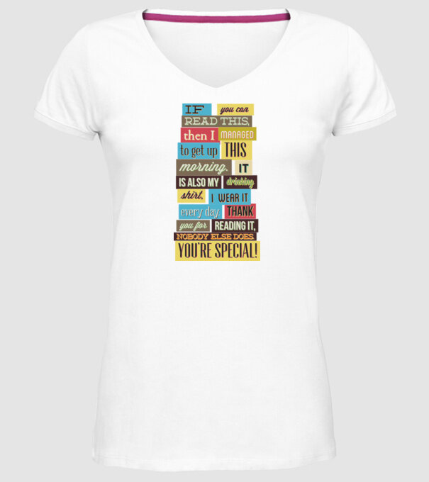 If you can read this then i managed to get up this morning model alb pe tricou