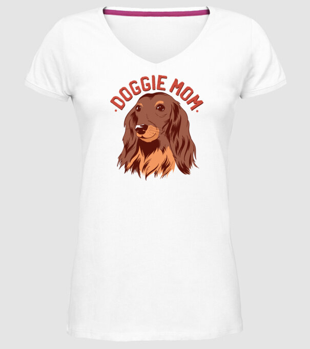 Mamă de Câine model alb pe tricou
