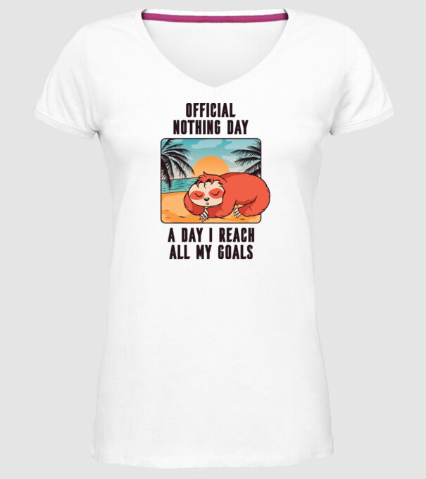 Leneș - Odihnă oficială model alb pe tricou