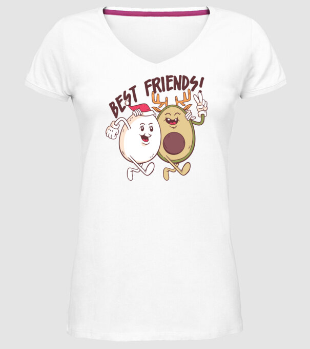 Cei mai buni prieteni vegan model alb pe tricou