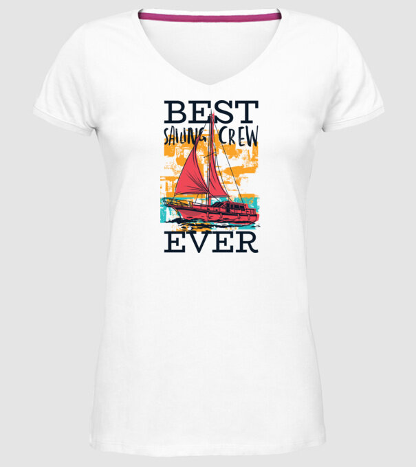 Cea mai bună echipă de navigație model alb pe tricou
