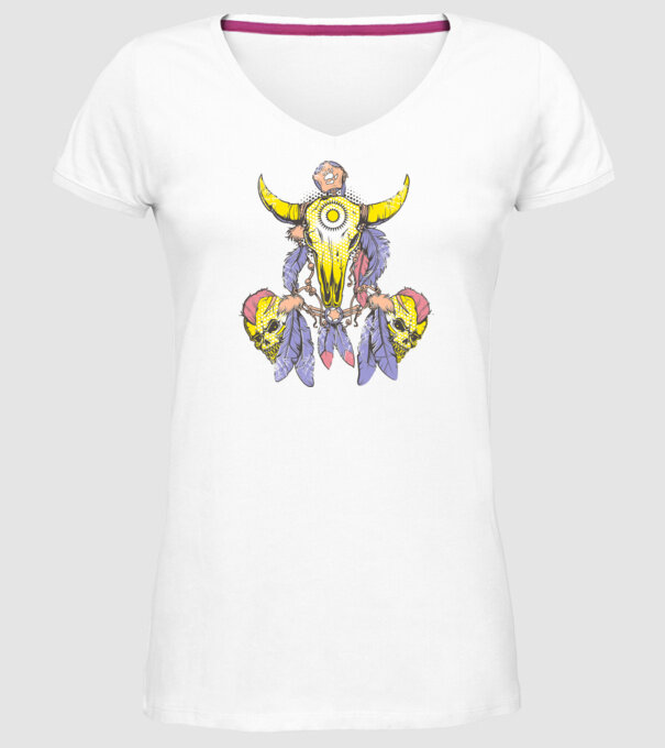 Hunter Talisman model alb pe tricou