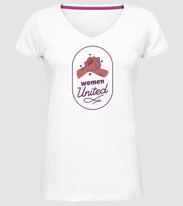 Women United Ziua femeii model alb pe tricou