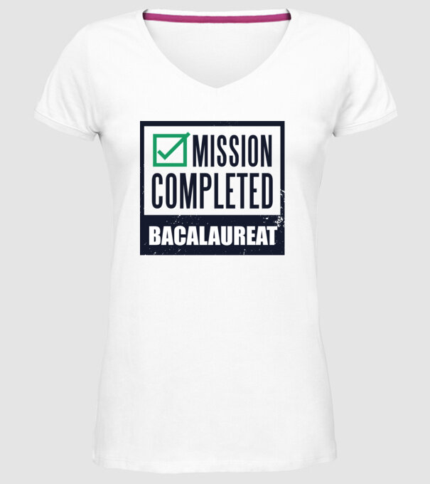 bacalaureat model alb pe tricou