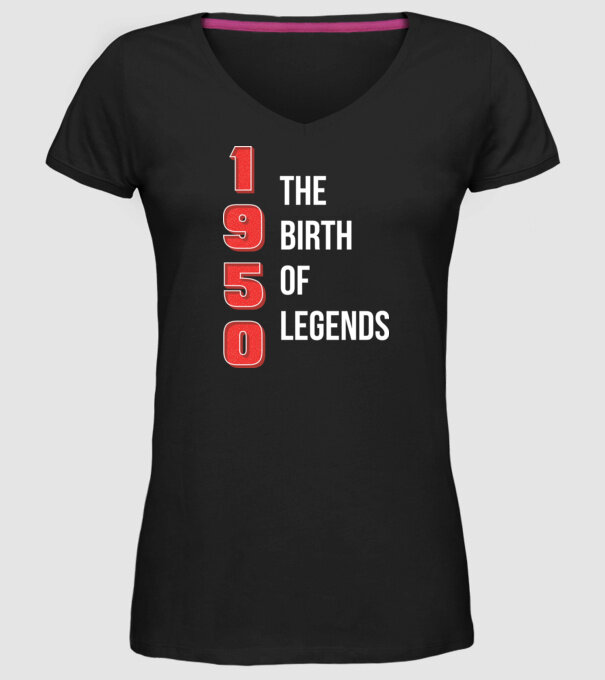 1950 the birth of legends model negru pe tricou