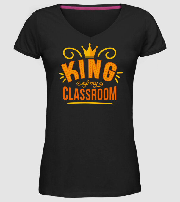 Regele clasei model negru pe tricou