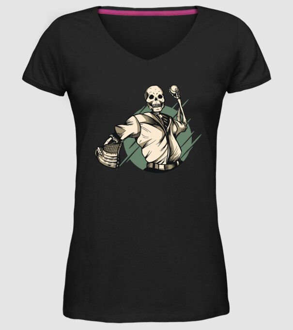 Schelet Baseball model negru pe tricou