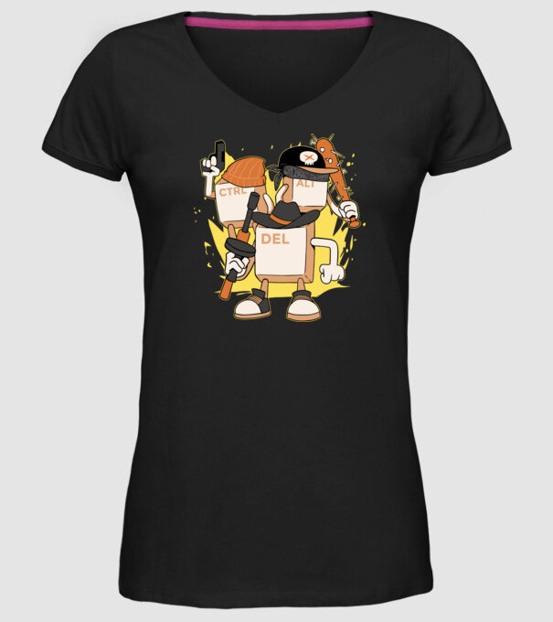Mafie tastatură model negru pe tricou