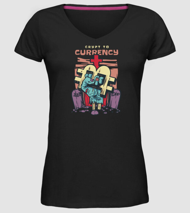 Cimitir Bitcoin model negru pe tricou