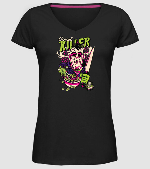 Cereale Killer Fulgi de cereale model negru pe tricou