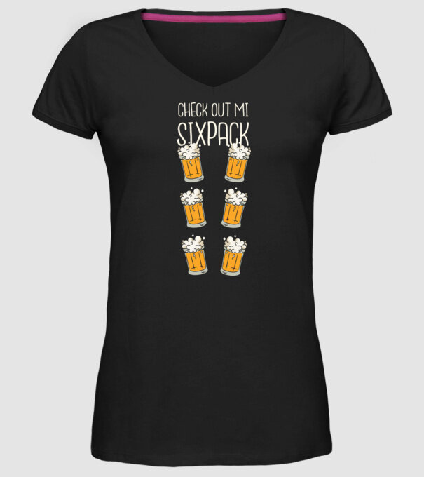 Check out my Six Pack Sörös model negru pe tricou