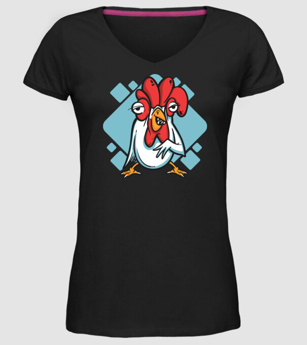 Pui model negru pe tricou