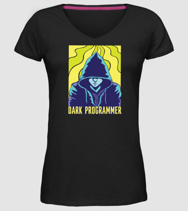 Dark Programmer model negru pe tricou