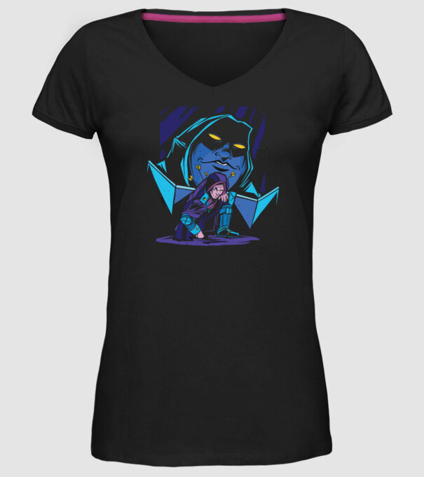 Dungeon Master model negru pe tricou