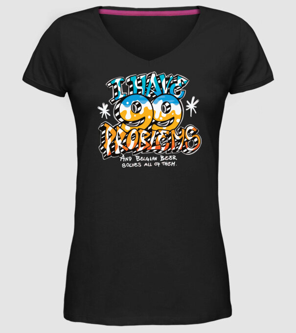 I have 99 Problems - berea belgiană le rezolvă pe toate model negru pe tricou