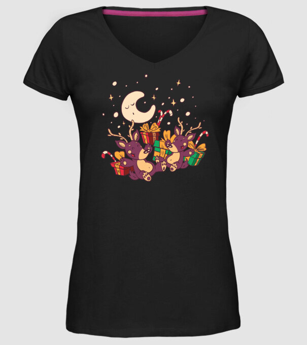 Cadouri de Crăciun model negru pe tricou