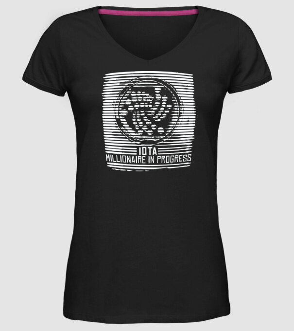 Criptomonedă Miliardar în curs de încărcare model negru pe tricou