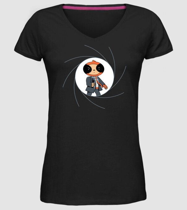 Leneș Bond 007 model negru pe tricou
