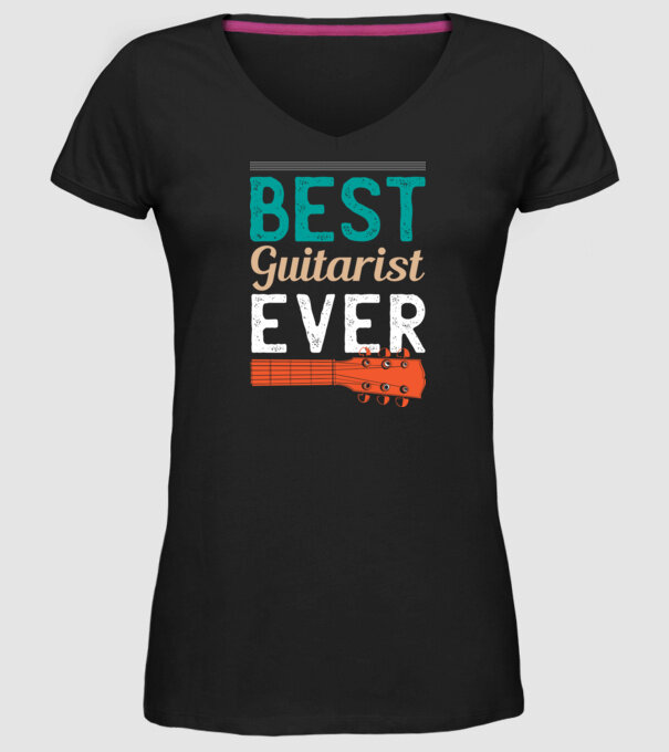 Cel mai bun chitarist model negru pe tricou