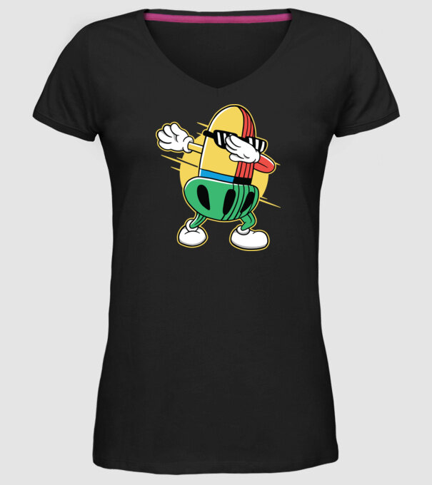 Ghindă DAB cărți de joc maghiare model negru pe tricou