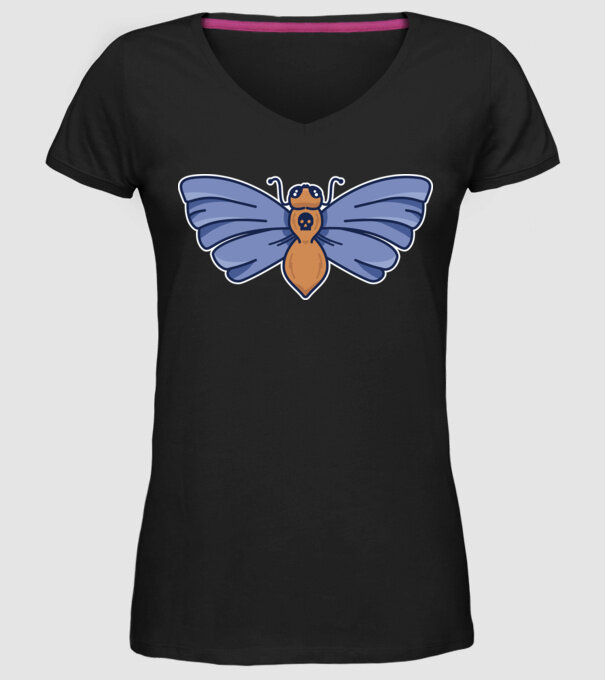 Molie model negru pe tricou