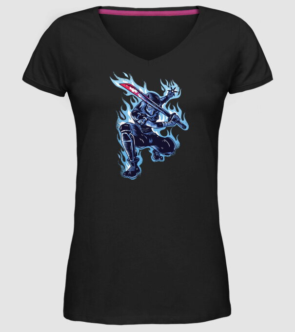 Ninja Sub Zero model negru pe tricou