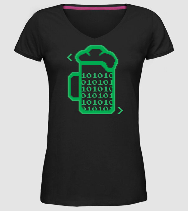 Bere Programator model negru pe tricou