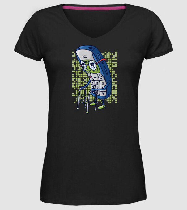 Câine drăguț schiind model negru pe tricou