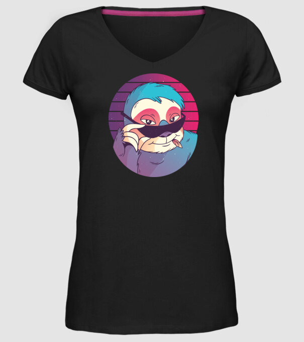 Retro Leneș model negru pe tricou