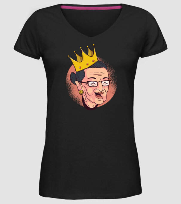 Ruth Bader Ginsburg model negru pe tricou