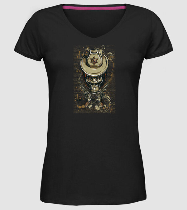 Șerif Maimuță model negru pe tricou