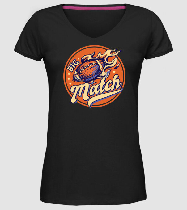 Superbowl meci de fotbal american model negru pe tricou