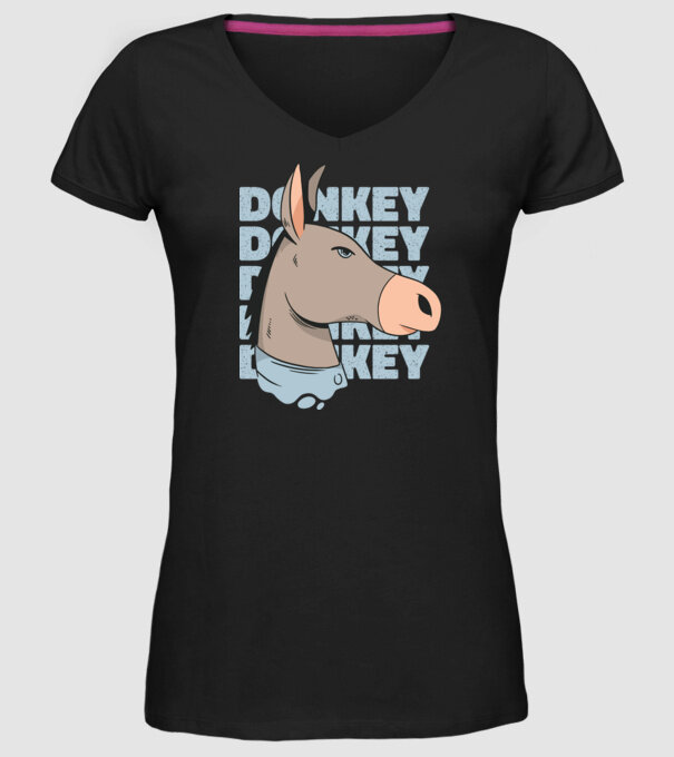 Măgar model negru pe tricou
