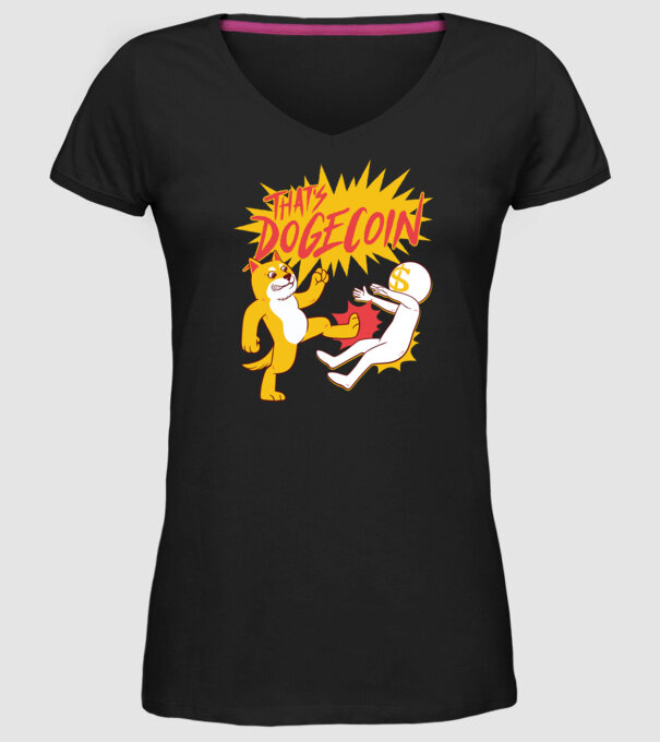 Thats Dogecoin model negru pe tricou