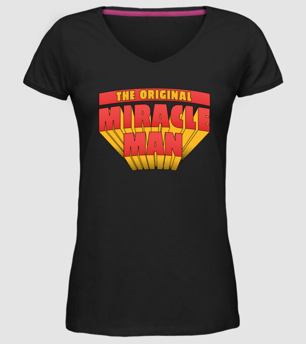The Original Miracle Man model negru pe tricou