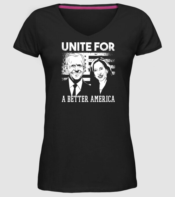 Unite for a better America - Biden Harris model negru pe tricou