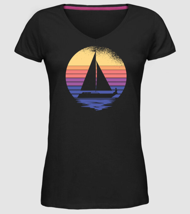 Navigație model negru pe tricou