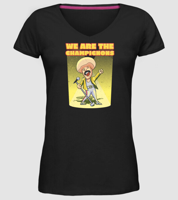 We are the Champignons Mercury model negru pe tricou