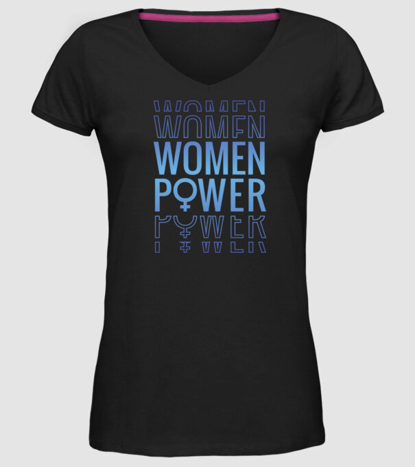 Women Power de Ziua Femeii model negru pe tricou
