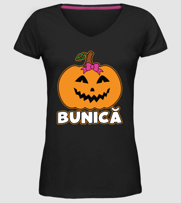 bunică model negru pe tricou