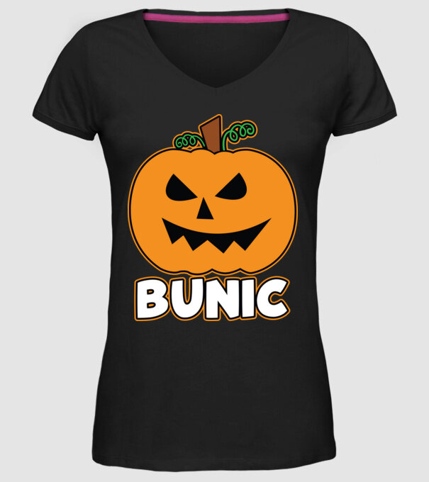 bunic model negru pe tricou