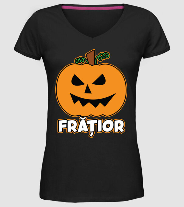 frățior model negru pe tricou