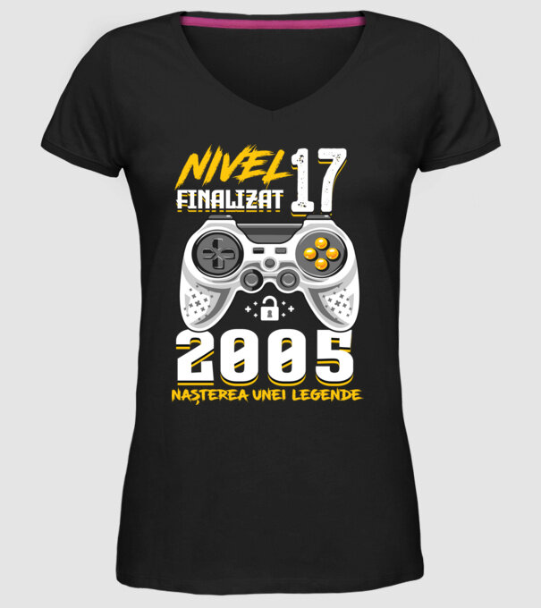 Nivel 17 finalizat. 2005 nașterea unei legende model negru pe tricou