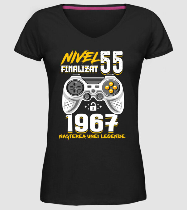 Nivel 55 finalizat. 1967 nașterea unei legende model negru pe tricou